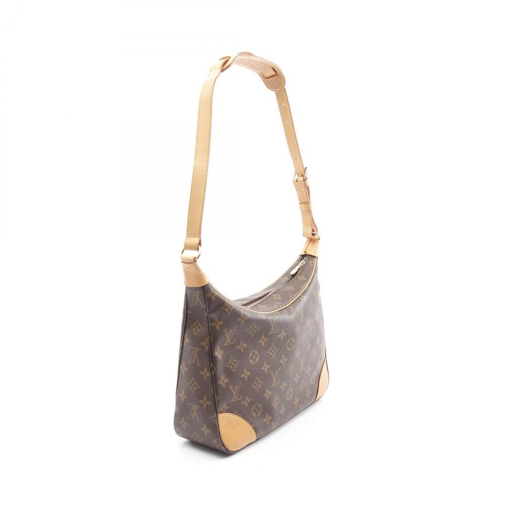 Louis Vuitton Brown Shoulder Monogram Leather Bag Canvas Boulogne